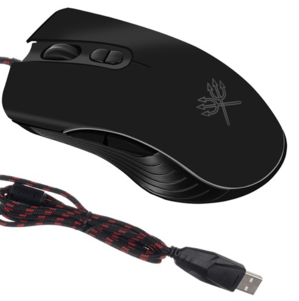 Second-Chance Lauffen Gaming Maus mit LED Beleuchtung PC Computer Mouse USB optisch Effekt Play 7200 Blitzangebot