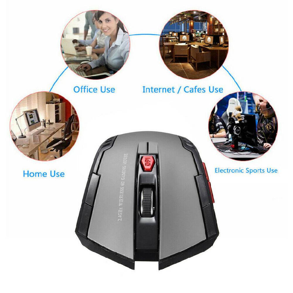 marke-eu PC Maus Kabellos USB Wireless Mouse Gaming Computer Notebook Laptop Funk DE Bestseller