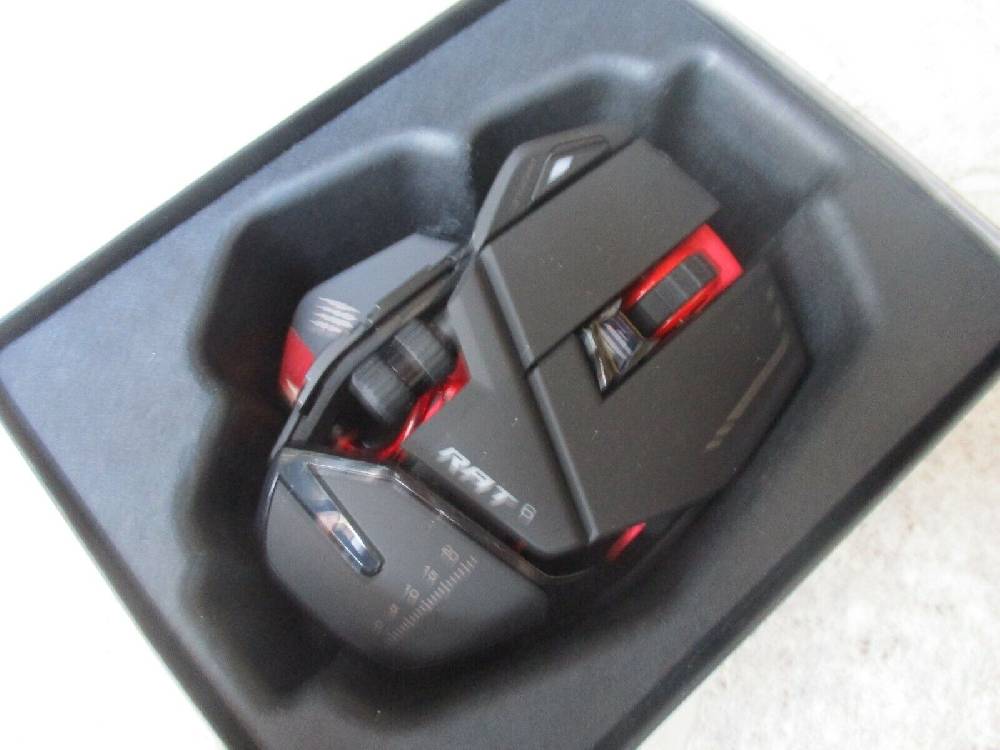 wolfsoft_gmbh MAD CATZ R.A.T. 6 RAT6 8200 DPI Optical Sensor Gaming LED Maus schwarz PC MAC Riesige Ersparnisse
