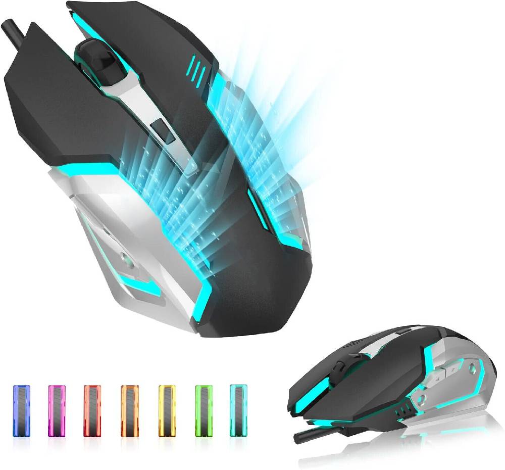 xinru-running Wiederaufladbar Wireless USB Kabellos Maus Funk PC Gamer Mouse Laptop Notebook