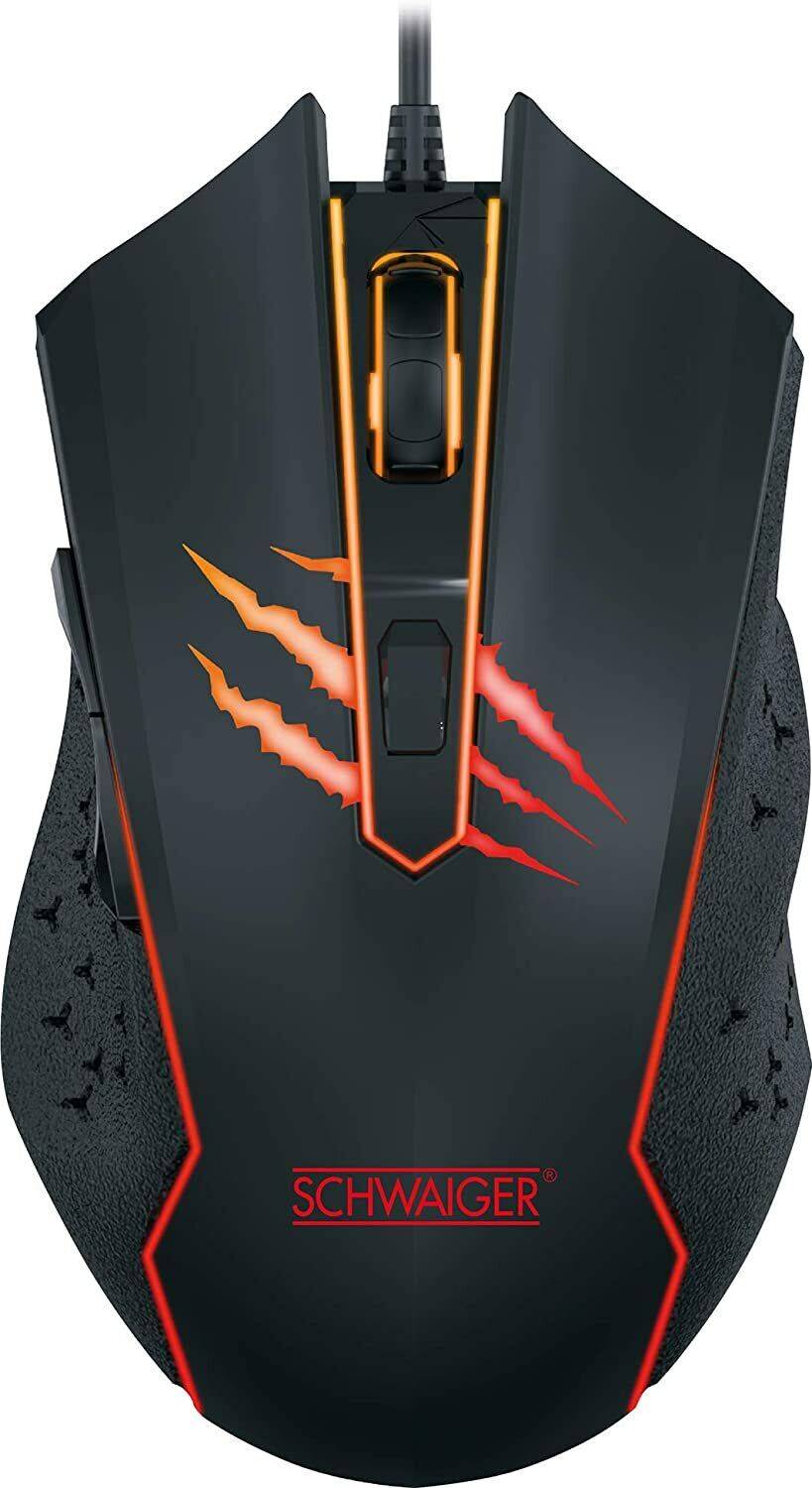 IM-Trading GmbH Gaming Maus LED Beleuchtet Kabelgebunden für PC Notebook Laptop