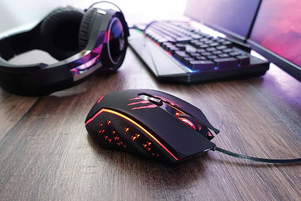 IM-Trading GmbH Gaming Maus LED Beleuchtet Kabelgebunden für PC Notebook Laptop Begrenzte Freigabe