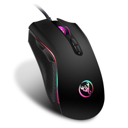 tworabbit Pc Maus Kabelgebunden Usb Kabel Computer Laptop Notebook Mouse 7 Tasten 3200 Dpi
