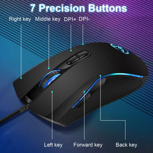 tworabbit Pc Maus Kabelgebunden Usb Kabel Computer Laptop Notebook Mouse 7 Tasten 3200 Dpi Bis zu 65% Rabatt