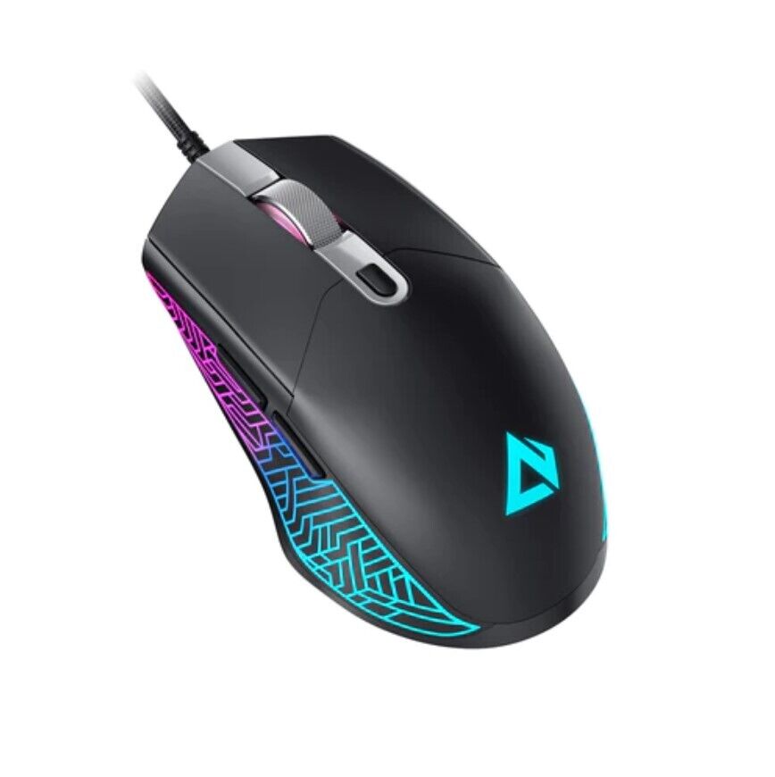 dreamdiscovery Optische Computermaus Gaming Maus Mouse USB RGB 7200 DPI 6 Tasten PC Computer