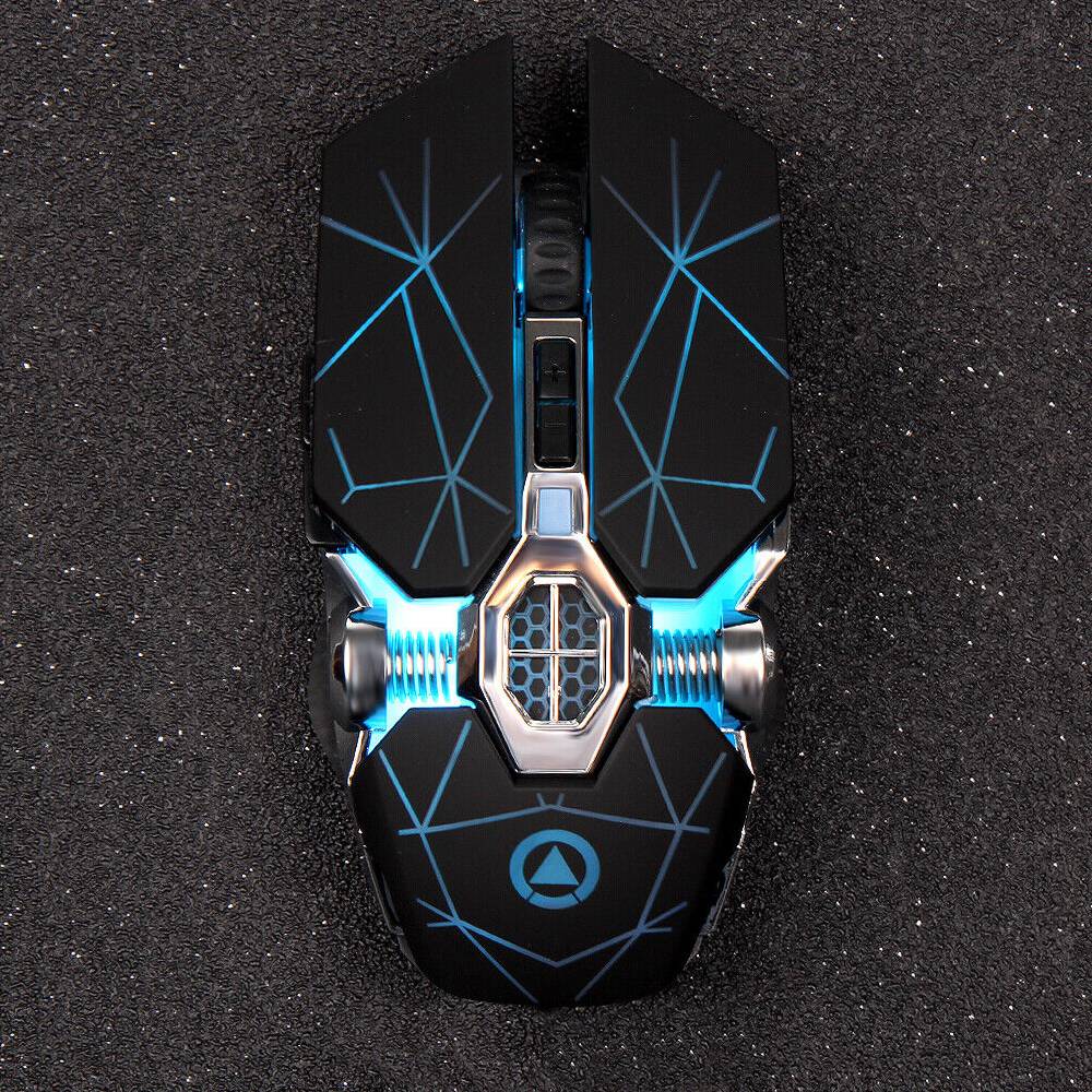 grossladen2019 LED USB Leise Maus Optische Maus Wireless Gaming Mous für PC Laptop Notebook DE zollfrei