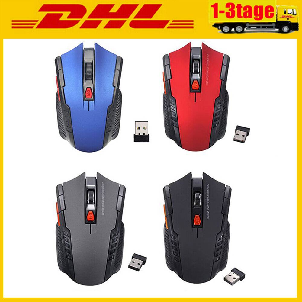 Bestart Mini 2.4 GHz Wireless Funk USB-Maus Gaming kabellos schnurlos For PC Laptop