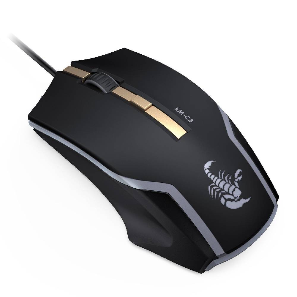 ogeled Gaming Maus Wired 2500 DPI mit LED Spiel Optisch Maus für Windows AUKEY C3