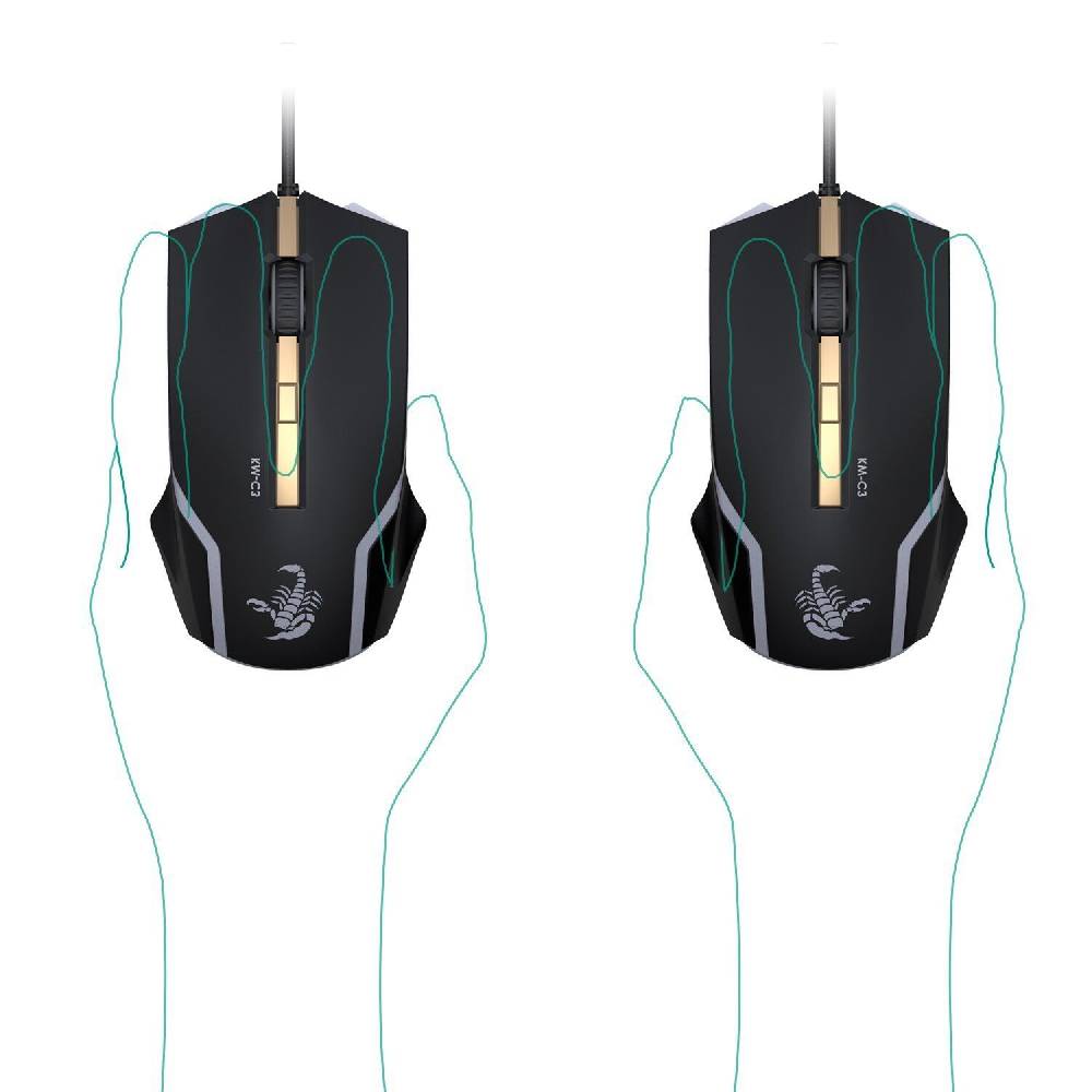 ogeled Gaming Maus Wired 2500 DPI mit LED Spiel Optisch Maus für Windows AUKEY C3 2025