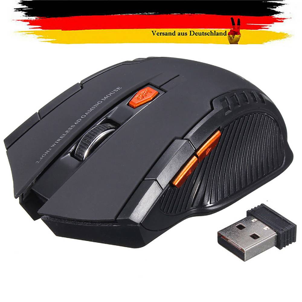 lotin-store 1X Drahtlose Gaming Maus 2.4G Optisch Maus Computer Mäuse für Laptop PC Tablet