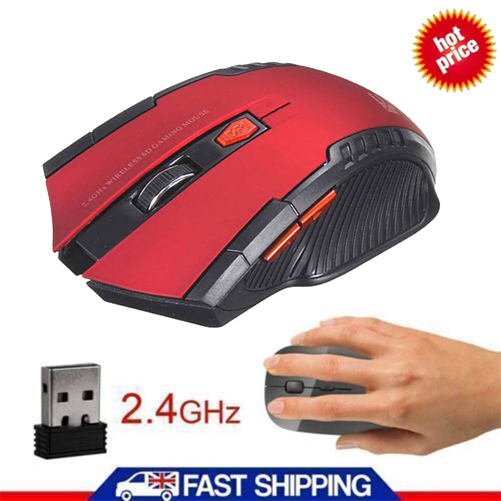 bawei-store Funk maus gaming kabellos USB für Pc, Laptop, Computer Wireless Mouse USB