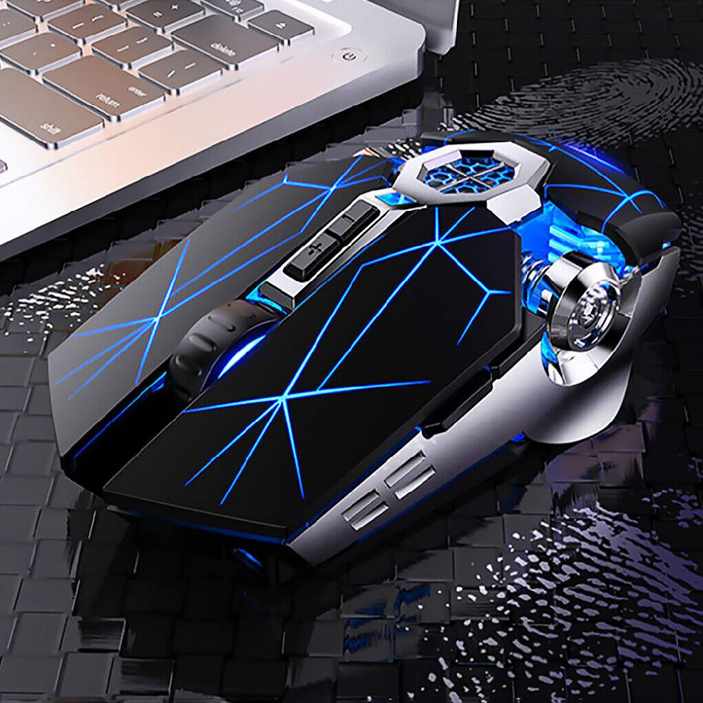 Danew2000 Gaming Maus USB Gamer Mouse PC Wireless Maus Notebook Laptop 1800DPI LED 2.4GHz im Angebot