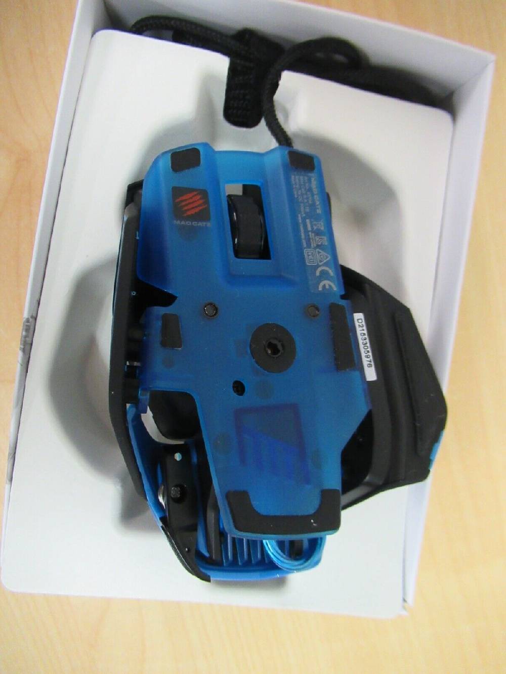 wolfsoft_gmbh Mad Catz R.A.T. TE RAT TE 8200 DPI Optical Sensor Gaming Maus schwarzblau PC MAC Fabrik Onlineshop
