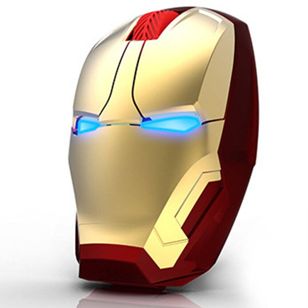 wecool26 PC Iron Man LED Gaming Maus Kabellos USB Computer Notebook Laptop Funkmaus 2,4G Kostenlose Rückgabe