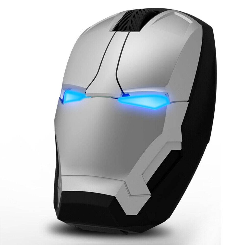 wecool26 PC Iron Man LED Gaming Maus Kabellos USB Computer Notebook Laptop Funkmaus 2,4G Kostenlose Rückgabe