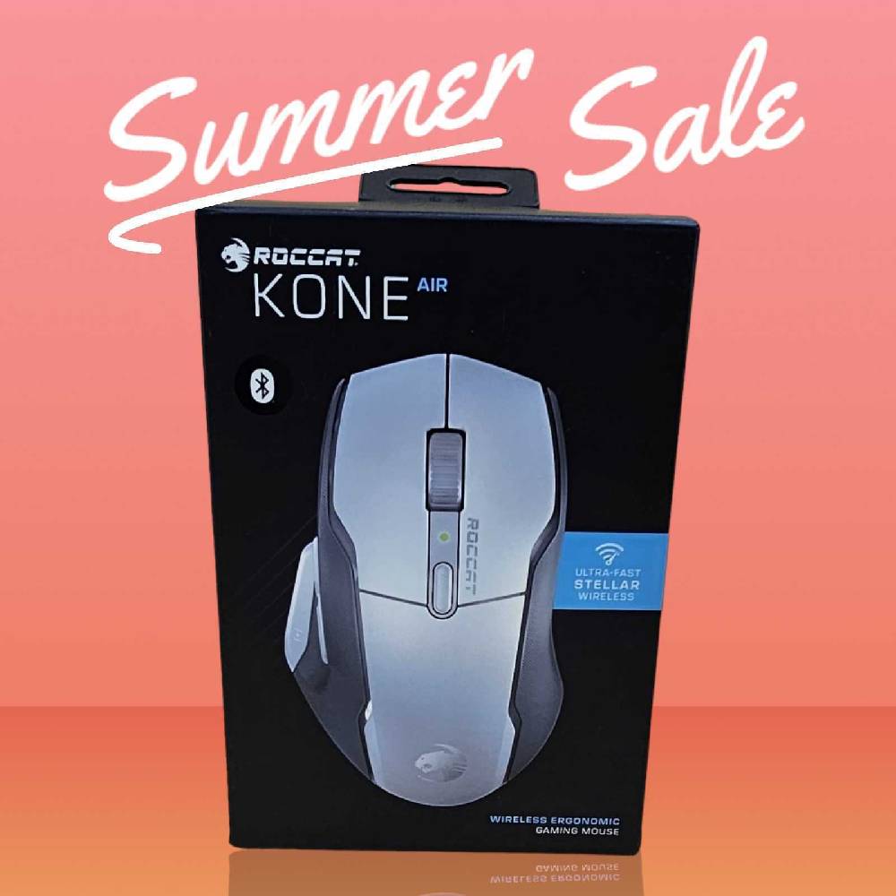 trendhomemarketing Roccat Kone Air Kabellose Gaming-Maus 800 Stunden Akku 19.000 DPI Optical-Sensor