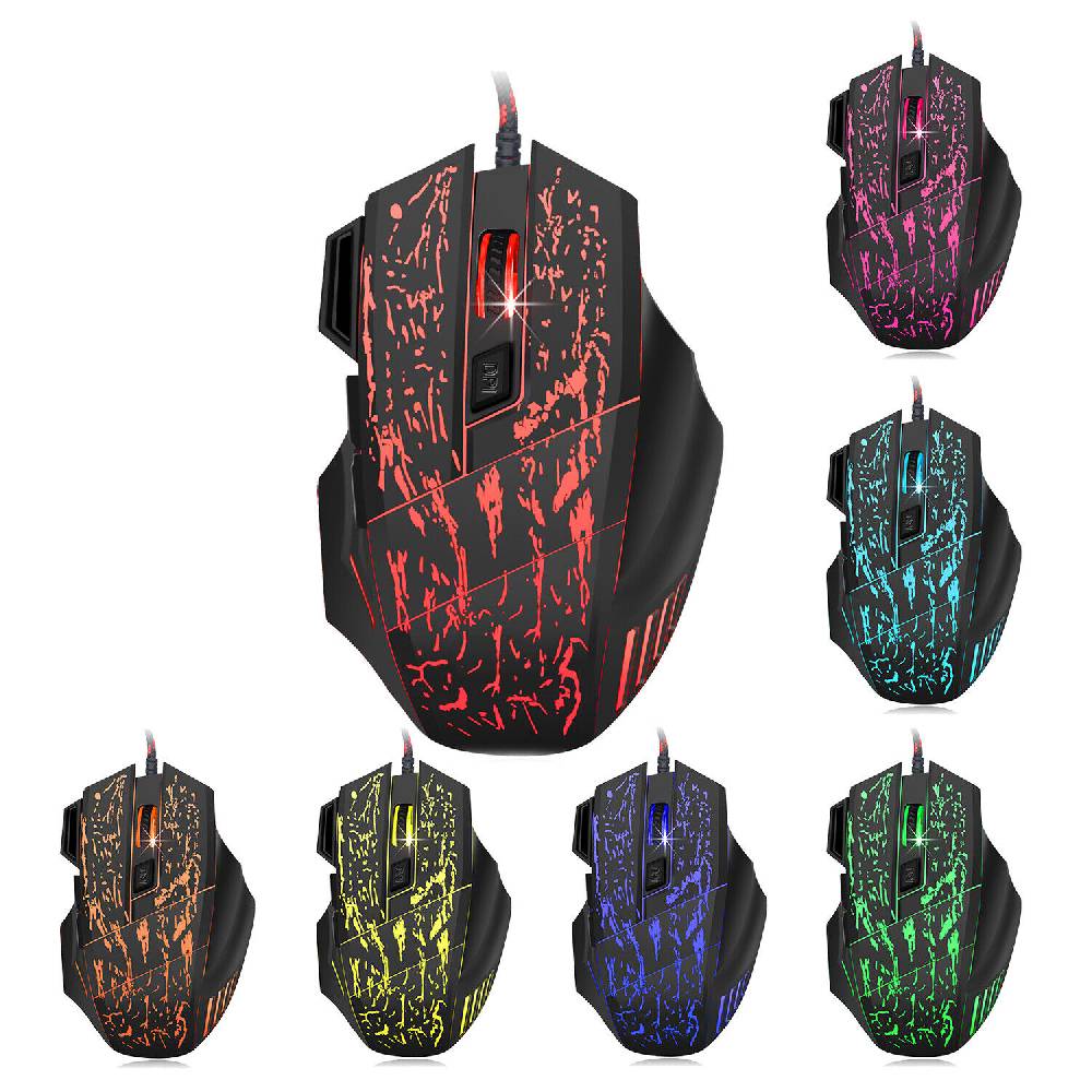 Pulsio Professionelle High DPI USB Maus 30FPS Gaming optisch LED für PC Computer Laptop