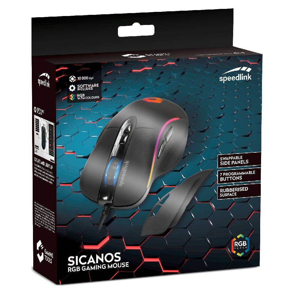 koka-shop.me Speedlink SICANOS RGB Gaming Maus 6 Tasten Programmierbar dpi-Schalter USB Clearance-Verkauf