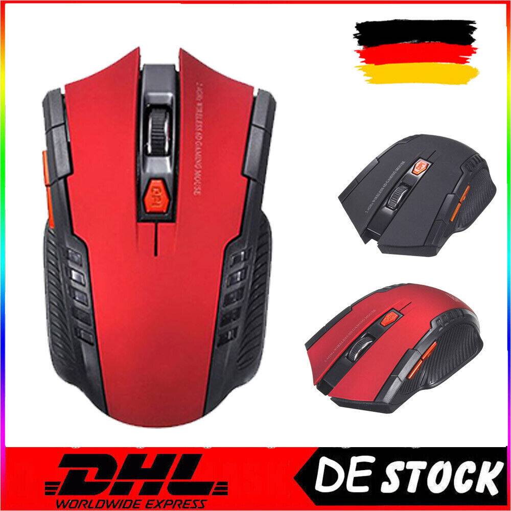 albeautify PC Maus Kabellos USB Wireless Mouse Computer Notebook Laptop Funkmaus 1600dpi