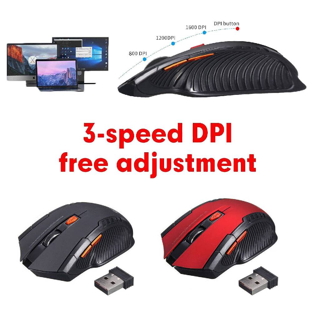 doublewiner-eu Drahtlose Maus USB Aufladbare 2.4Ghz Bluetooth-kompatibel Für Laptop PC ipad NEU Hotsell