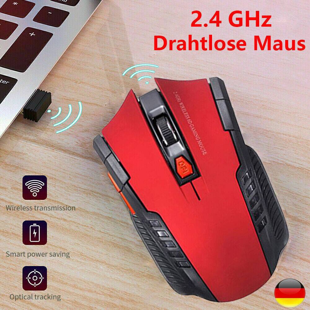 doublewiner-eu Drahtlose Maus USB Aufladbare 2.4Ghz Bluetooth-kompatibel Für Laptop PC ipad NEU Hotsell