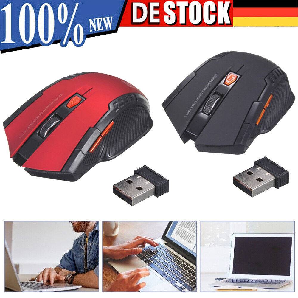 albeautify Mini PC Maus Kabellos USB Wireless Mouse Gaming Computer Notebook Laptop Mäuse