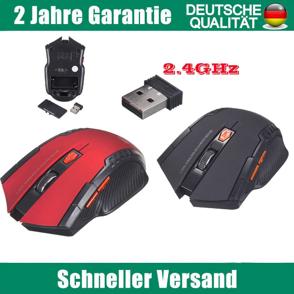 bestone88 PC Maus Kabellos USB Wireless 2,4Ghz Mouse Computer Notebook Laptop Funkmaus