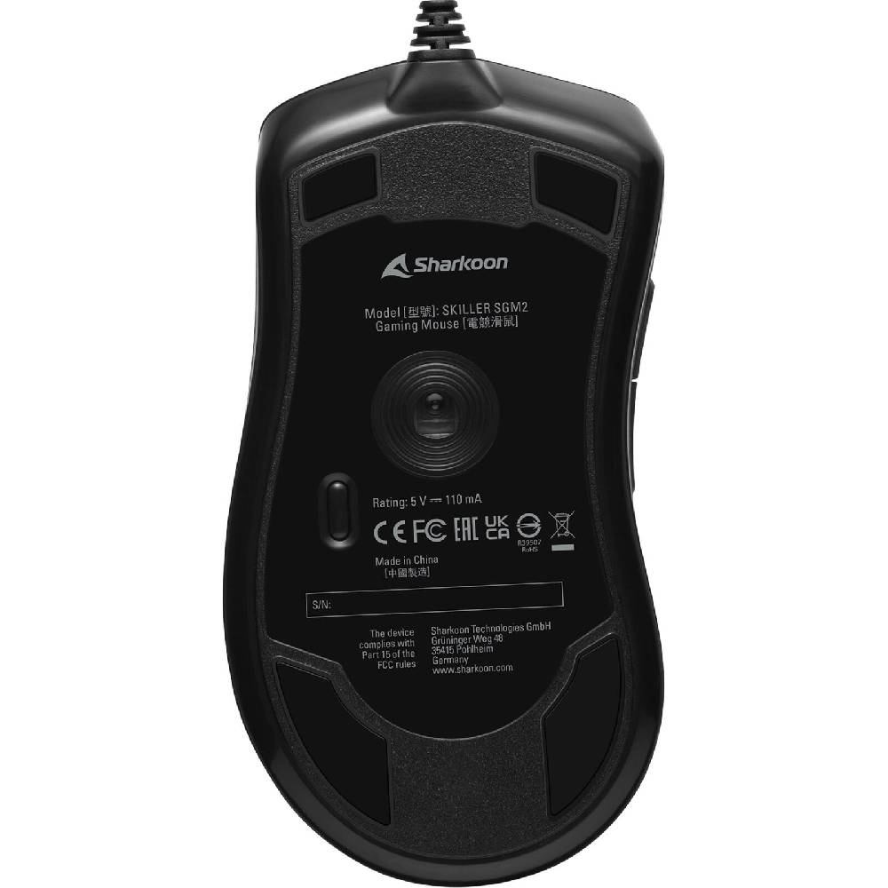 alternate.gmbh Sharkoon SKILLER SGM2, Gaming-Maus, optisch, 6400dpi, USB, 6 Tasten, schwarz Meist gekauft